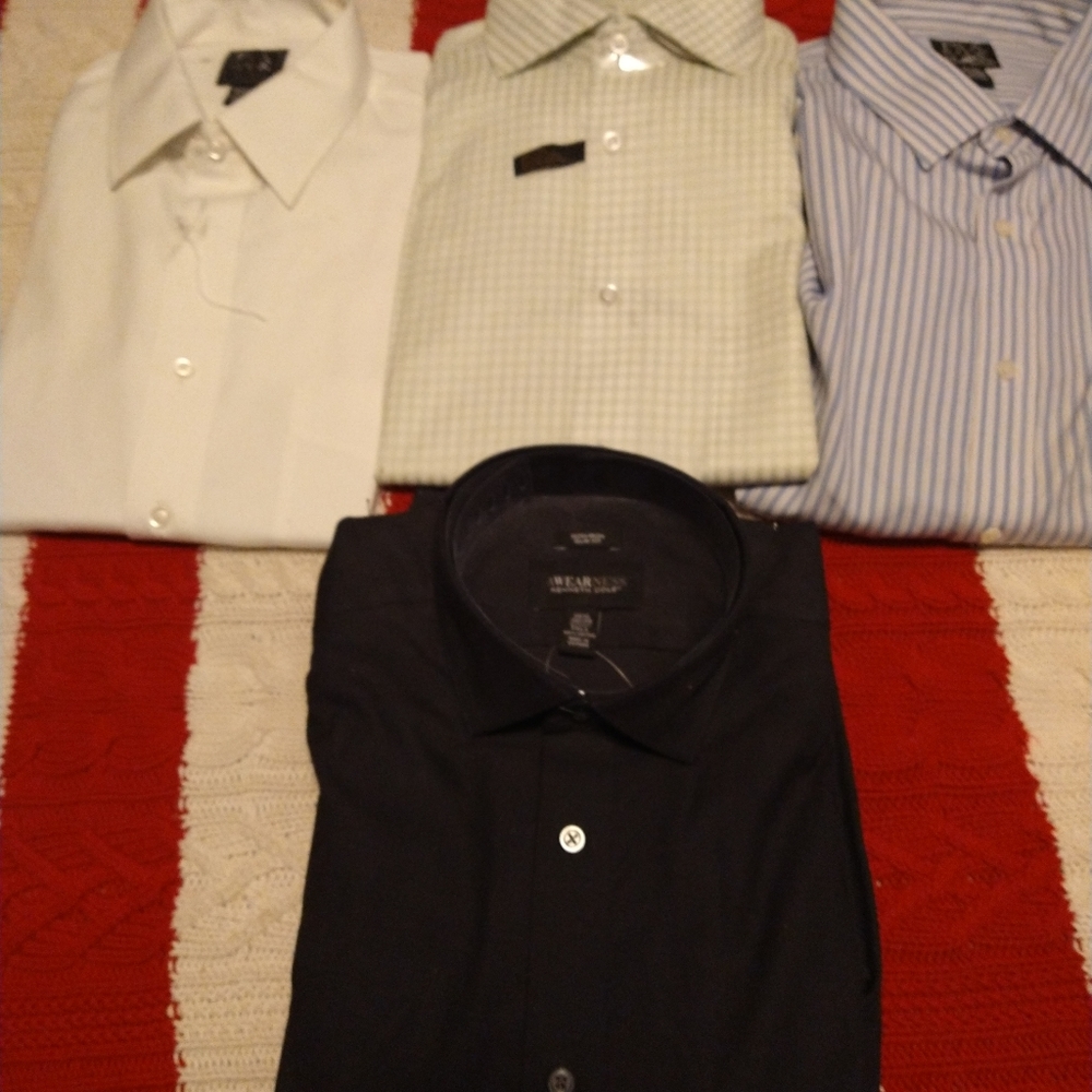 4 new dress shirt,Jos A Banks and Kenneth Cole slim fit colors are what is poste
